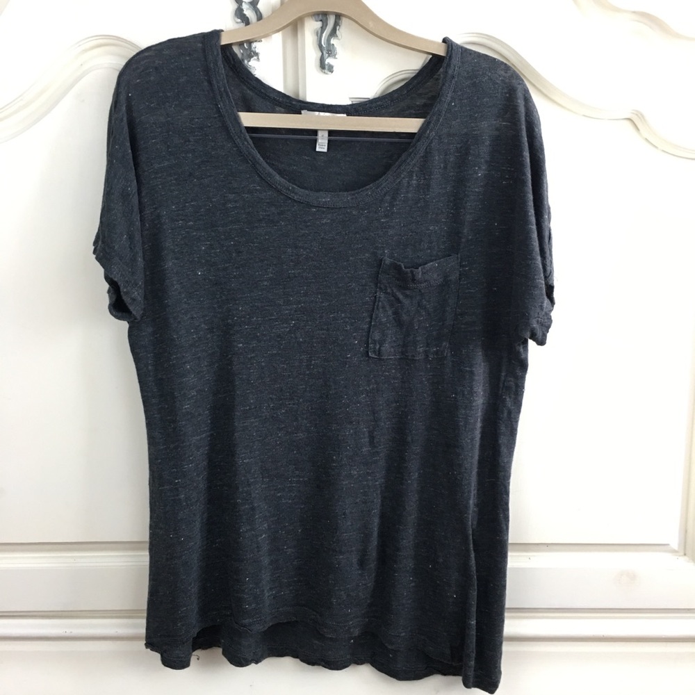 Joie Gray T Shirt Top Small
